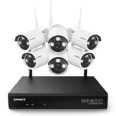 5MP 10CH Wireless Security Camera System, 8MP NVR, 5MP Pan & Tilt WiFi IP Camera, Two-Way Audio, IP66 Waterproof, Smart AI Human Detection, Work With Alexa